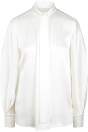 Alberta Ferretti Camisa con moño en el cuello