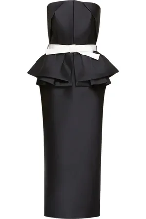 DICE KAYEK Vestido midi con detalle de moño