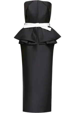 DICE KAYEK Vestido midi con detalle de moño