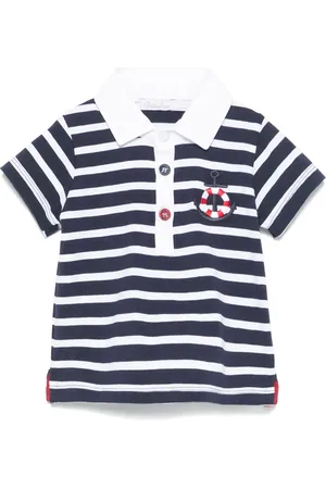 PATACHOU Playera tipo polo con rayas estampadas