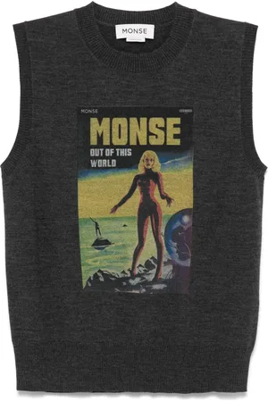 MONSE Chaleco tejido con estampado Lady
