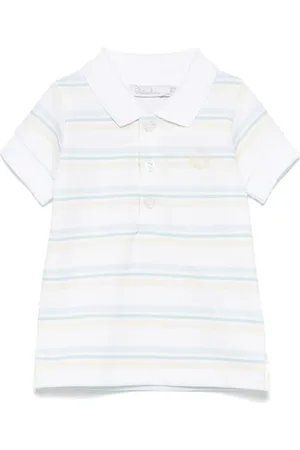 PATACHOU Playera tipo polo con rayas estampadas