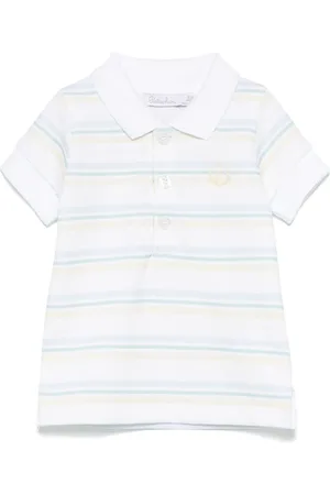 PATACHOU Playera tipo polo con rayas estampadas