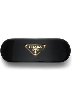 Prada Clip para el cabello con logo triangular