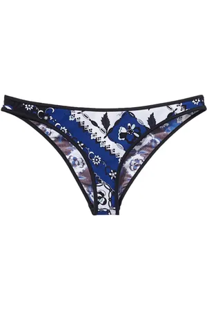 Puccini Bikini bottom con estampado Orchidee