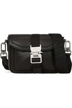 Karl Lagerfeld Mochila tipo mensajero texturizada