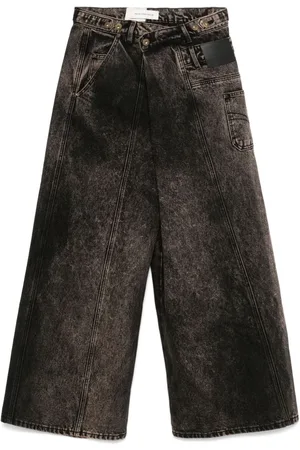 Feng Chen Wang Jeans cruzados en la parte delantera