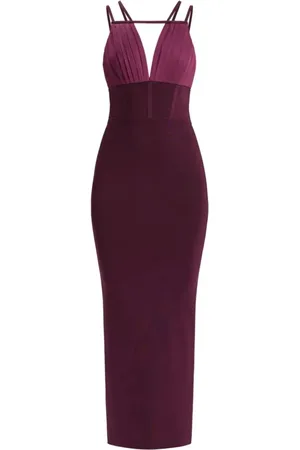 Hervé Léger Vestido midi sin mangas