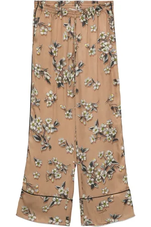 Ermanno Firenze Pantalones con estampado floral
