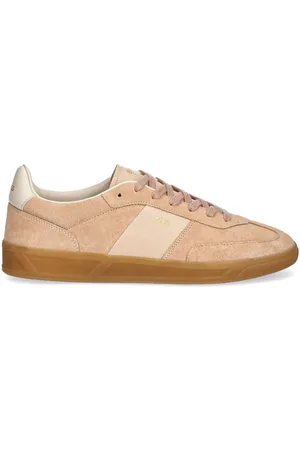 HUGO BOSS Tenis de gamuza con logo estampado