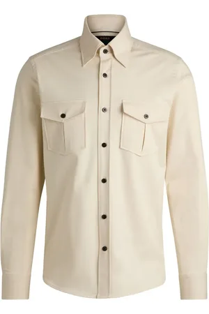 HUGO BOSS Camisa con parche del logo