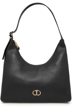 Twin-Set Bolsa de hombro con placa del logo