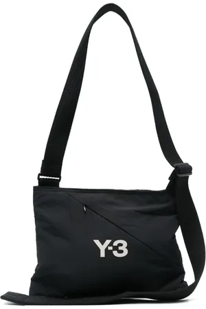 Y-3 Mochila tipo mensajero con logo estampado