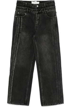 Feng Chen Wang Jeans con doble pretina