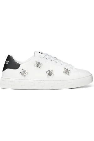 VERSACE Tenis Crystal Greca