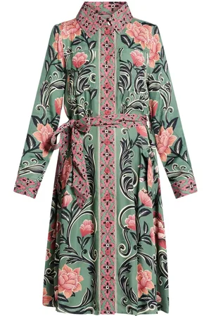 Farm Rio Vestido midi con estampado floral