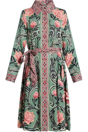 Farm Rio Vestido midi con estampado floral