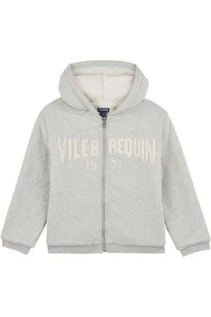 Vilebrequin Hoodie con logo y costuras