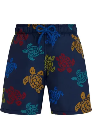 Vilebrequin Shorts de playa Tricot de x Falke Ronde des Tortues