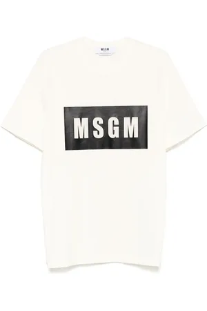 Msgm Playera con logo estampado