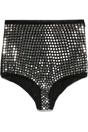 Oseree Shorts con detalles de cristal