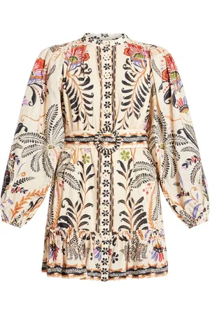 Farm Rio Vestido corto con estampado botánico