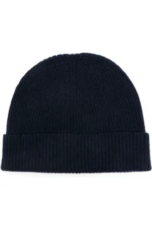 Sunspel Gorro de cachemira tejido de canalé