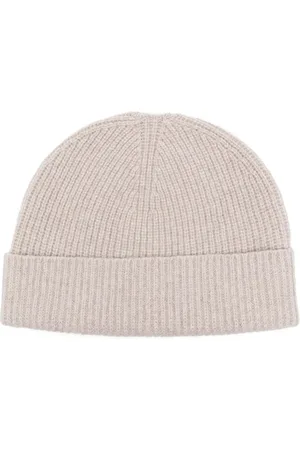 Sunspel Gorro de cachemira tejido de canalé