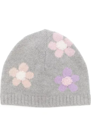 Il gufo Gorro tejido con motivo floral