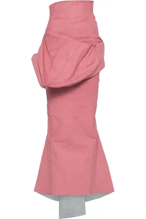 Rick Owens Falda larga con diseño drapeado