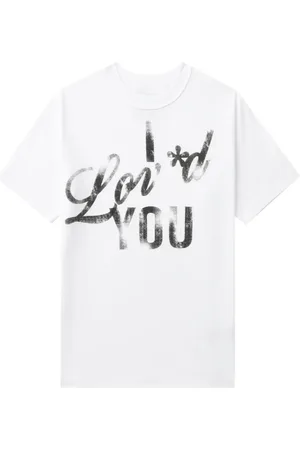 3.1 Phillip Lim Playera con eslogan estampado