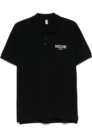 Moschino Playera tipo polo con logo bordado