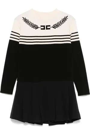 Elisabetta Franchi Vestido tejido en intarsia