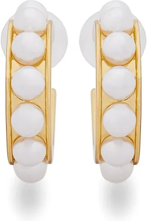 Kenneth Jay Lane Aretes con detalle de perla