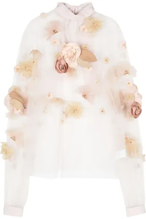 Viktor & Rolf Blusa con bordado floral