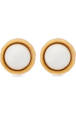 Kenneth Jay Lane Aretes bañados en oro