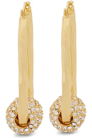 Kenneth Jay Lane Aretes con detalles de cristal