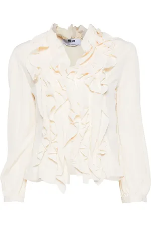 Msgm Blusa con volantes