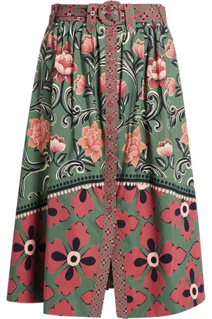 Farm Rio Falda midi con estampado Arabesque de x Anthopologie