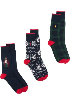 Ralph Lauren Pack de tres pares de calcetines a media pierna