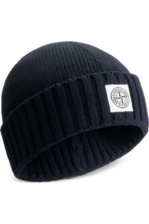 Stone Island Gorro con aplique Compass