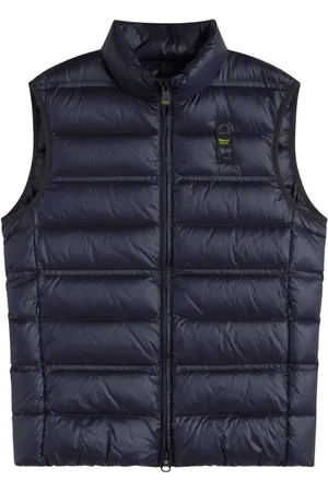 Blauer Chaleco con cuello mao