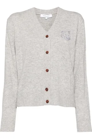 Maison Kitsuné Cárdigan con bordaod Bold Fox Head