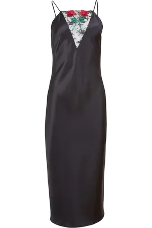 FLEUR DU MAL Slip dress Vampire Rose