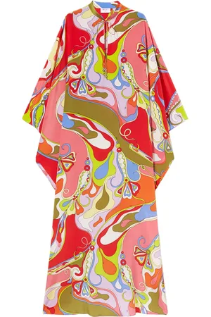 Puccini Vestido largo con motivo abstracto estampado