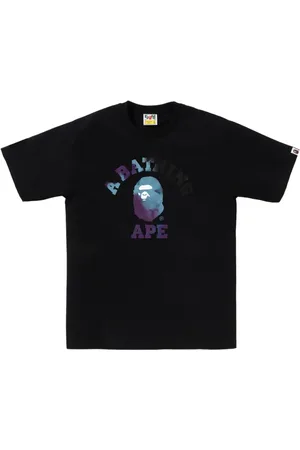 A Bathing Ape Playera con logo estampado