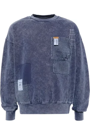 Musium Div. Sudadera con diseño patchwork