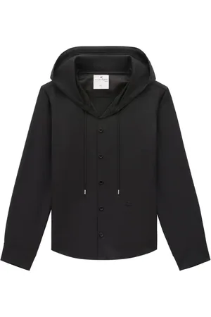 Courrèges Camisa de sarga con capucha