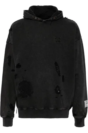 Musium Div. Hoodie con efecto envejecido