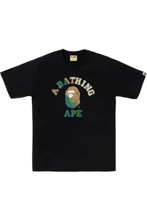 A Bathing Ape Playera con logo estampado